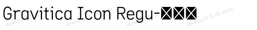 Gravitica Icon Regu字体转换